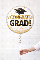 Congrats Grad 18" Helium Foil Balloon