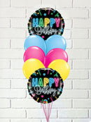 BB4 - Mini Birthday Neon Balloon Bouquet