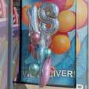 BB9 Birthday Twist Age Balloon Bouquet