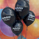 12 Printed Naughty Latex Helium Balloons
