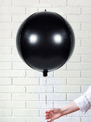 Black Orbz Helium Foil Balloon