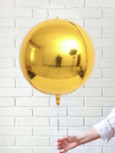 Gold Orbz Helium Foil Balloon