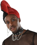 MOHAWK WIG RED & BLACK COSPLAY