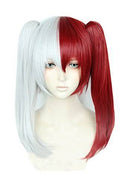 ANIME RED & WHITE WIG WITH CLIPS
