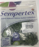 DELUXE EUCALYPTUS 5" SEMPERTEX BALLOONS 100CT