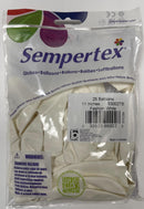 FASHION WHITE 5" SEMPERTEX BALLOONS 50CT