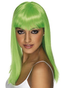 GLAMOURAMA WIG LONG NEON GREEN