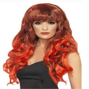 SIREN RED OMBRE WIG