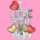 BB14 -I Love you Marquee Balloon Bouquet