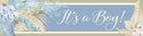 Boho Baby Shower Blue Banner