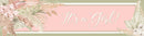 Boho Baby Shower Girl Banner